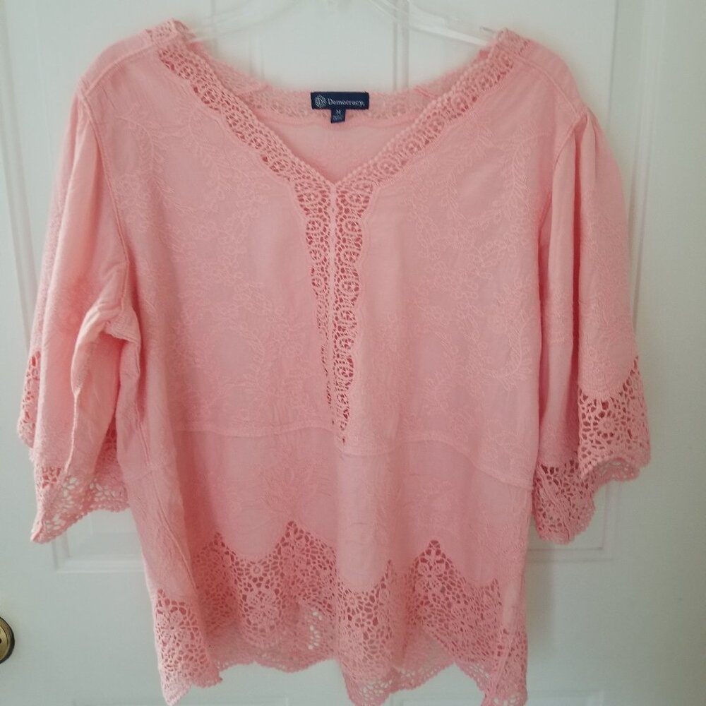 Democracy Women's Blouse NWOT
